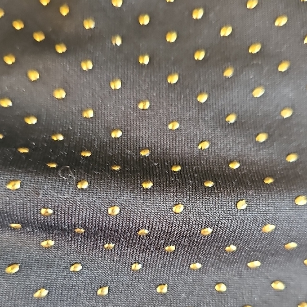 Hearts of Palm Black Blouse with White Dots - Picture 9 of 9